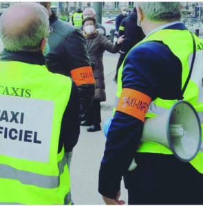 Manifestation de chauffeurs de taxis